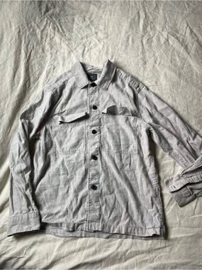 H&M Light Gray Casual Button-Down Shirt